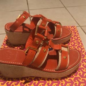 Tory Burch wedge sandal size 7